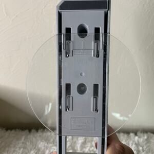 Nintendo Wii Console Silver Stand Dock Bar Clear Round Base RVL-019 Game OEM